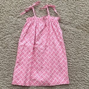 The Beaufort Bonnet Co. Lainey's Little Dress - Bal Harbour Basketweave (Pink)